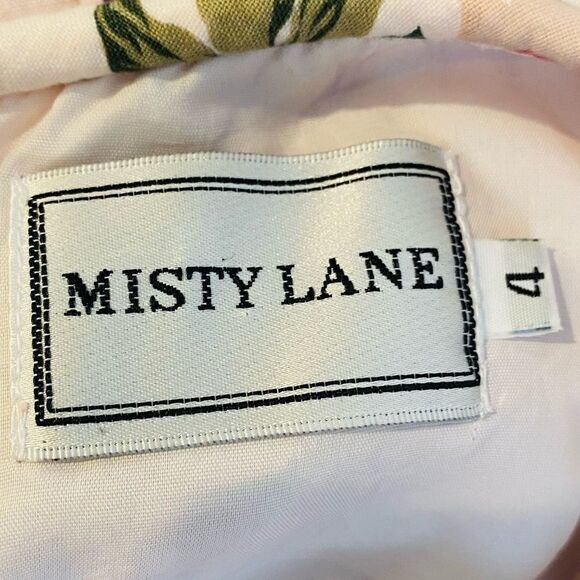 Vintage Misty Lane Floral Sleeveless Dress Size 4 - Picture 7 of 7